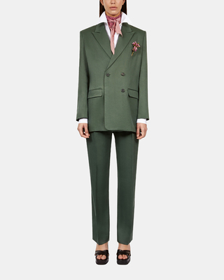 Veste tailleur verte