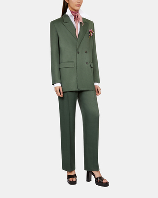 Veste tailleur verte