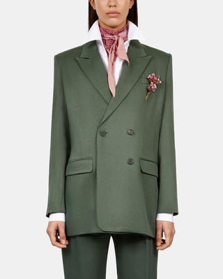 Veste tailleur verte