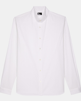 Chemise formelle à rayures blanches