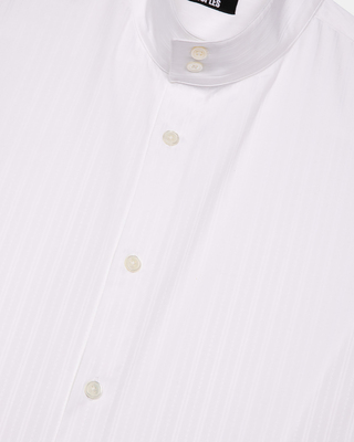 Chemise formelle à rayures blanches