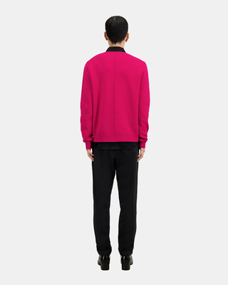 Pull en laine mélangée avec broderie rouge