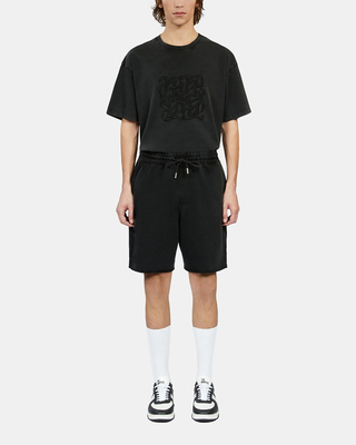 Short en coton noir