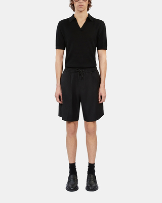 Bermuda en laine noir