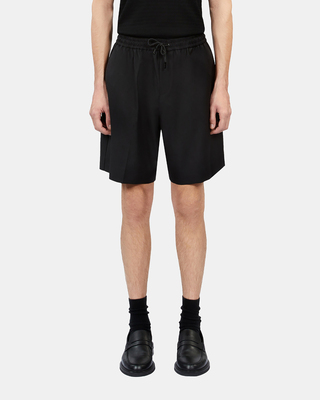 Bermuda en laine noir