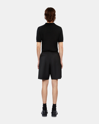 Bermuda en laine noir