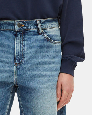 Bermuda en denim bleu