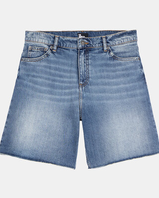 Bermuda en denim bleu