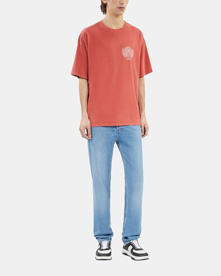 T-shirt avec sérigraphie rouge