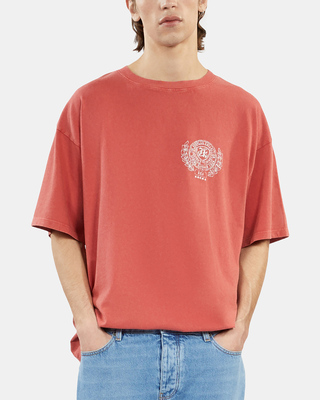 T-shirt avec sérigraphie rouge