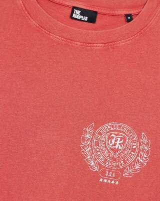 T-shirt avec sérigraphie rouge