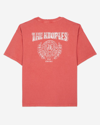 T-shirt avec sérigraphie rouge