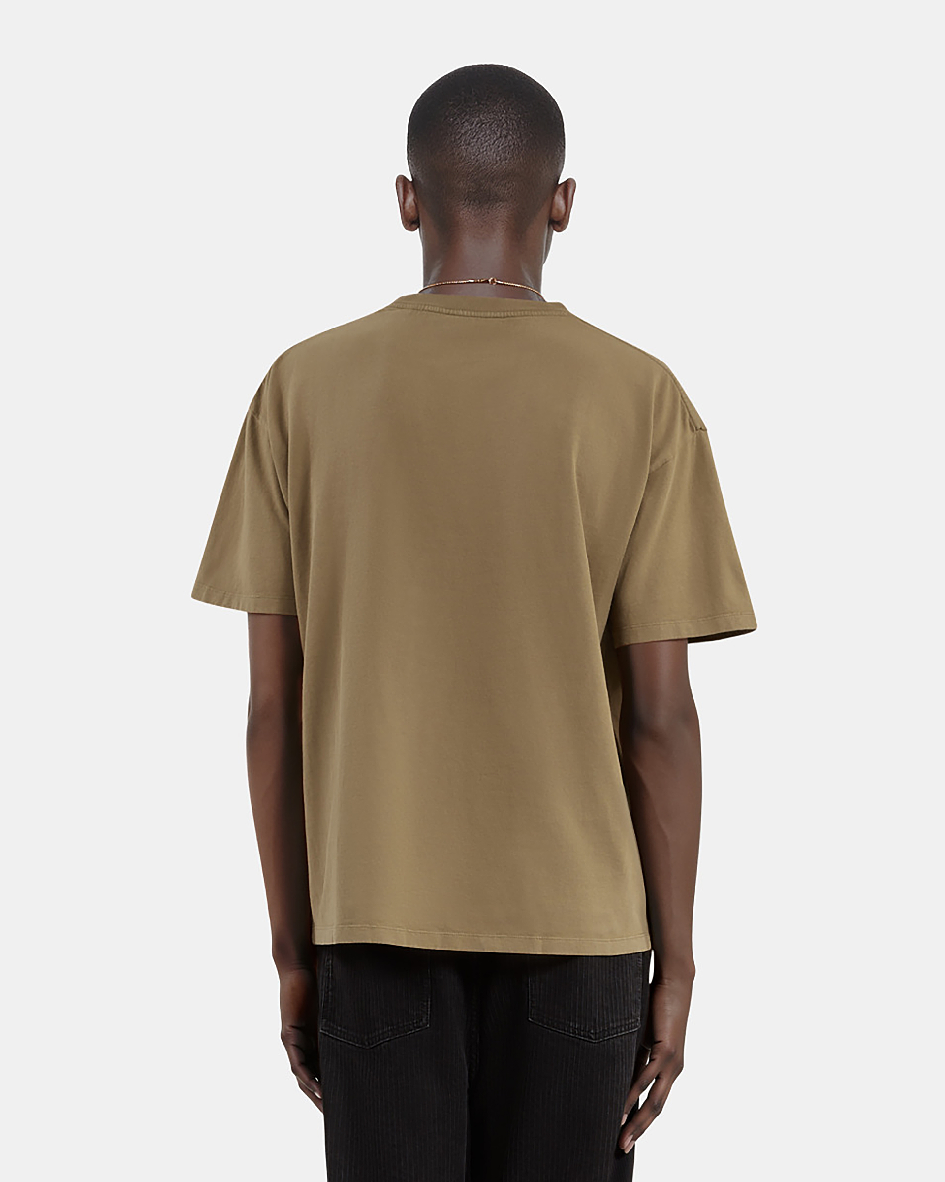T-shirt avec sérigraphie marron
