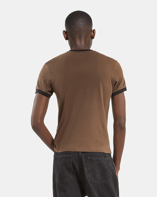 T-shirt avec logo marron