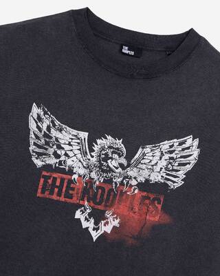 T-shirt avec sérigraphie aigle noir