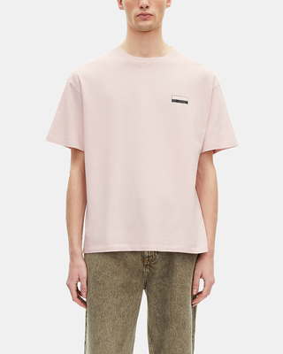 T-shirt à sérigraphie rose