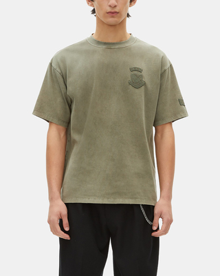 T-shirt avec patchs kaki