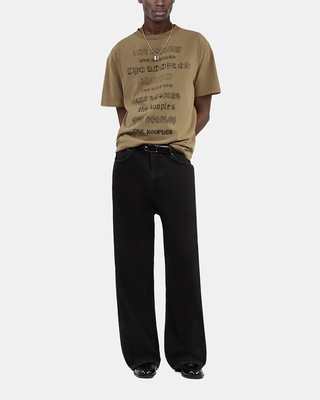 T-shirt avec sérigraphie marron