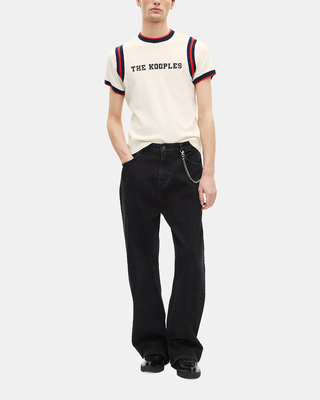 T-shirt avec logo écru