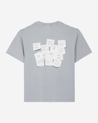 T-shirt avec sérigraphie bleu