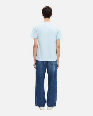 T-shirt avec sérigraphie bleu clair