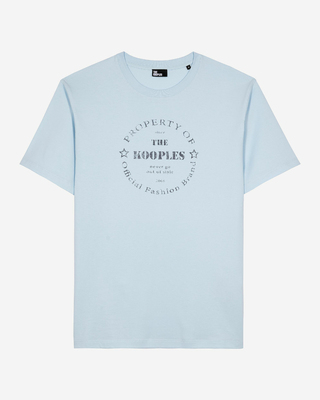 T-shirt avec sérigraphie bleu clair