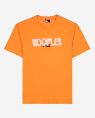 T-shirt avec sérigraphie logo orange