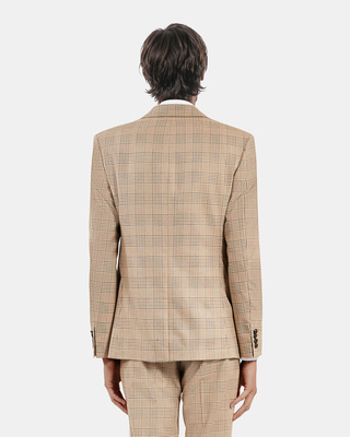 Veste de costume prince de Galles beige