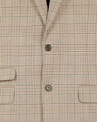 Veste de costume prince de Galles beige