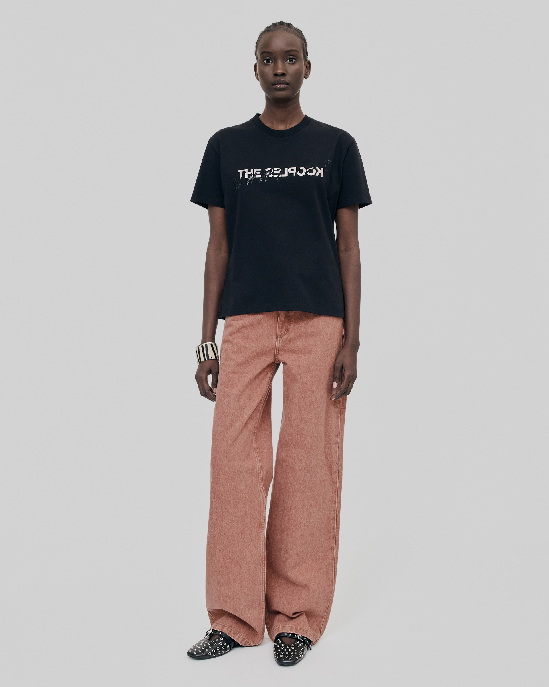 T-shirt What is avec strass noir