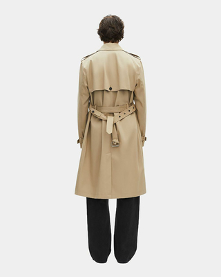 Trench coupe large beige