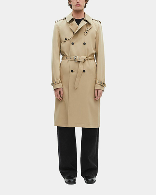 Trench coupe large beige