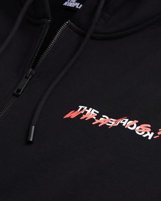 Sweatshirt zippé à capuche What is noir