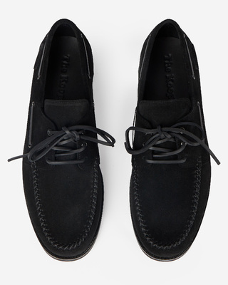 Mocassins en suède noir