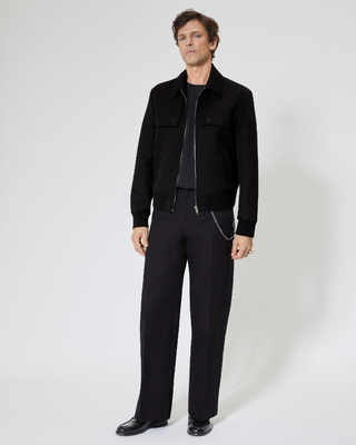 Blouson avec bavolets noir