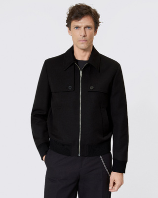 Blouson avec bavolets noir