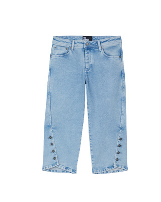 Capri en denim bleu