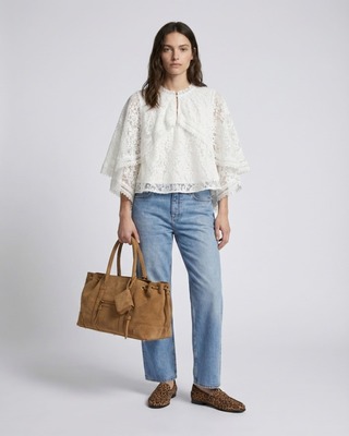 Jean large bleu