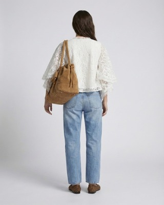 Jean large bleu