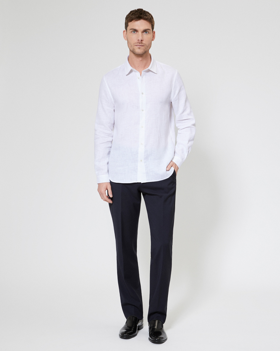 Chemise en lin blanche