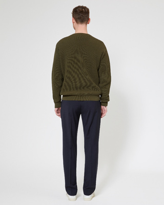Pull à patte de boutonnage kaki