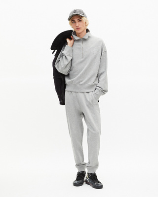 Sweatshirt col camionneur gris