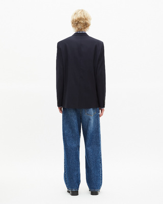 Veste de costume en laine marine