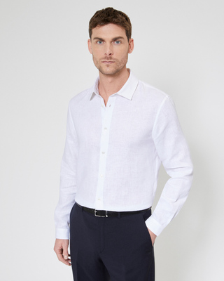 Chemise en lin blanche