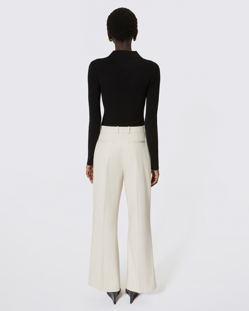 Pantalon en coton beige