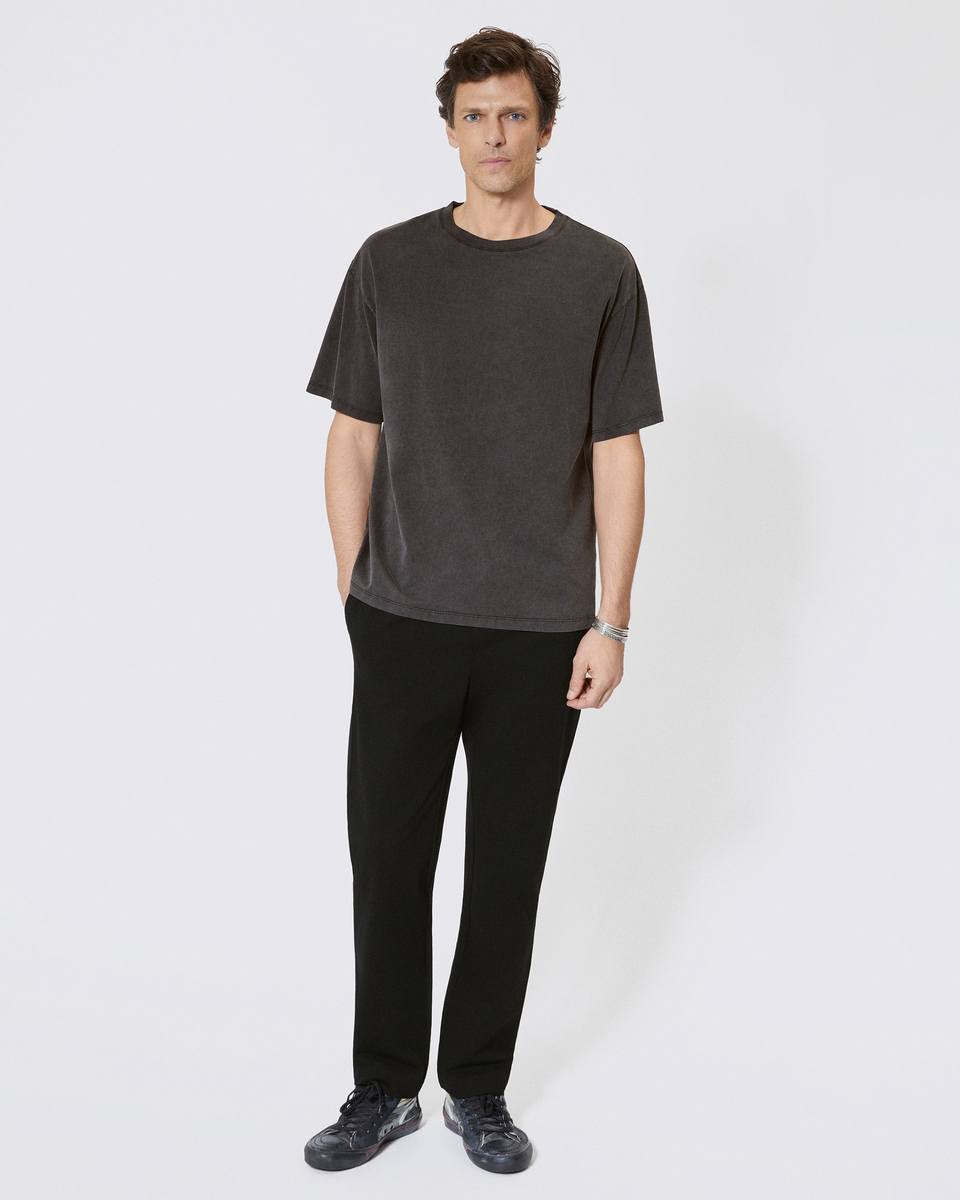 T-shirt avec logo au dos noir