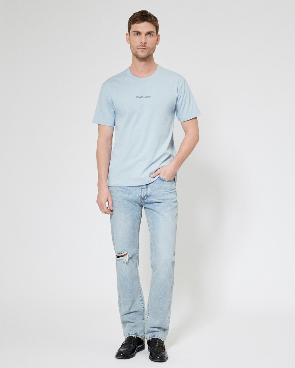 T-shirt avec logo détouré bleu