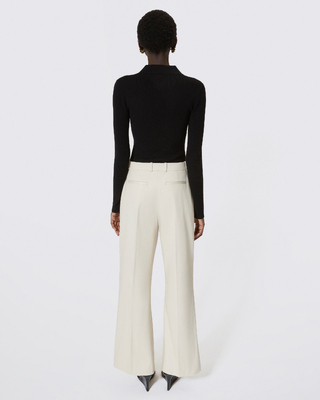 Pantalon en coton beige