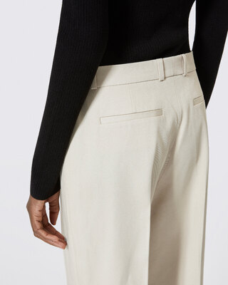 Pantalon en coton beige