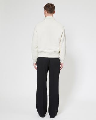 Sweatshirt col camionneur beige